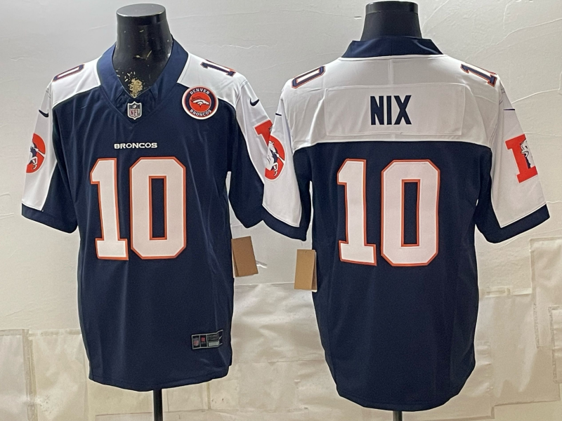 Men 2026 Denver Broncos #10 Nix blue Nike Limited NFL Jersey 0901005